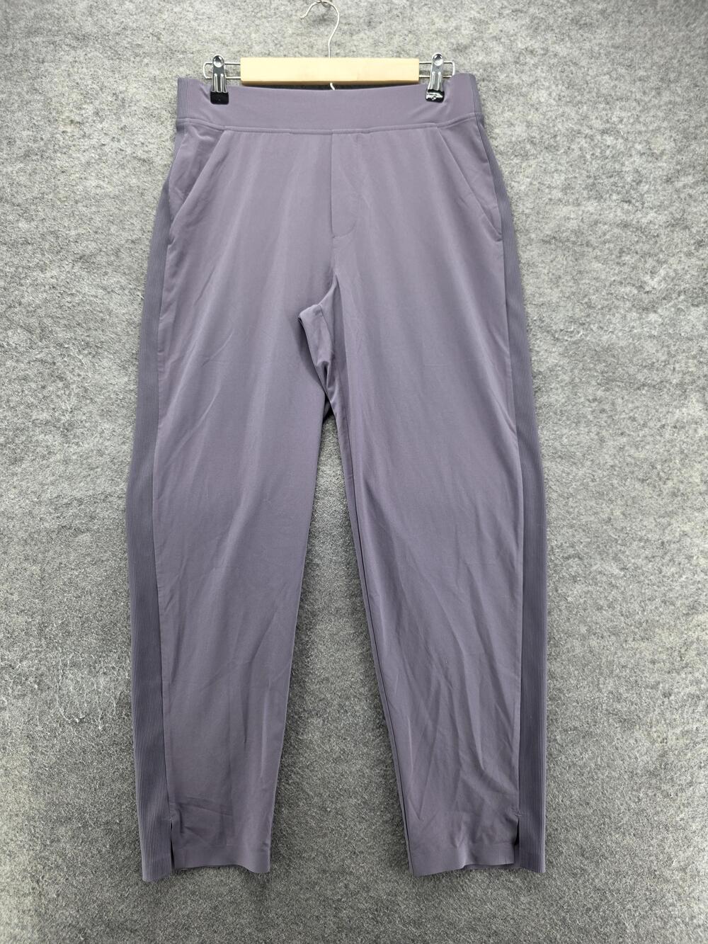 Athleta Pants Womens 8 Purple Brooklyn Ankle Tapered Elastic Waist 29 Inseam